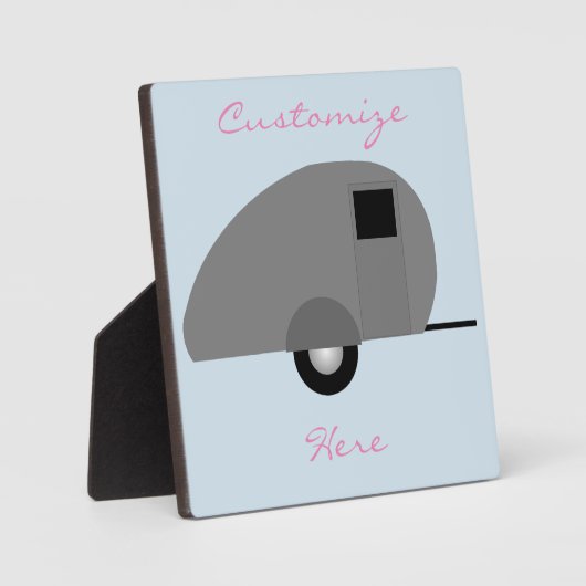 Tiny Teardrop Trailer Thunder_Cove Fotoplaat (Voorkant)