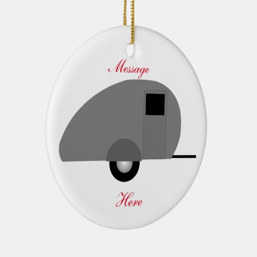 Tiny Teardrop Trailer Thunder_Cove Keramisch Ornament (Rechts)