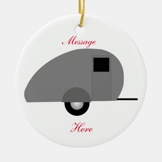 Tiny Teardrop Trailer Thunder_Cove Keramisch Ornament (Voorkant)
