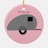 Tiny Teardrop Trailer Thunder_Cove Keramisch Ornament (Achterkant)