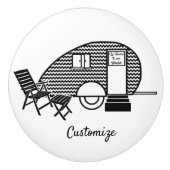 Tiny Teardrop Trailer Thunder_Cove Keramische Knop (Voorkant)