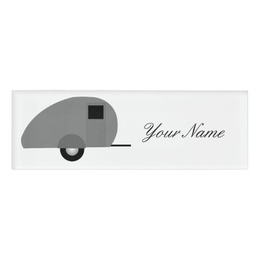 Tiny Teardrop Trailer Thunder_Cove Naambadge (Voorkant)