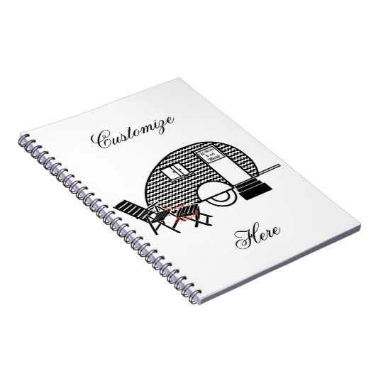 Tiny Teardrop Trailer Thunder_Cove Notitieboek (Rechterzijde)