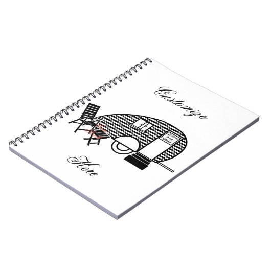 Tiny Teardrop Trailer Thunder_Cove Notitieboek (Linkerzijde)