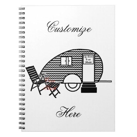 Tiny Teardrop Trailer Thunder_Cove Notitieboek (Voorkant)