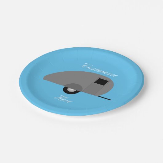 Tiny Teardrop Trailer Thunder_Cove Papieren Bordje (Gekanteld)