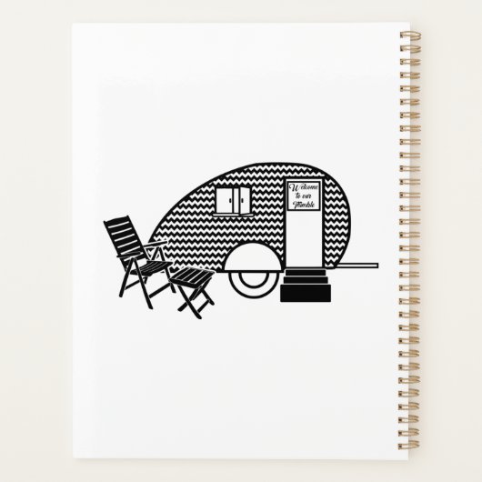 Tiny Teardrop Trailer Thunder_Cove  Planner (Achterkant)