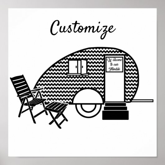 Tiny Teardrop Trailer Thunder_Cove Poster (Voorkant)