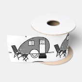 Tiny Teardrop Trailer Thunder_Cove Satijnen Lint (Spoel)