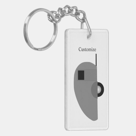 Tiny Teardrop Trailer Thunder_Cove Sleutelhanger (Voorkant Links)