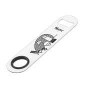 Tiny Teardrop Trailer Thunder_Cove Speed Flessenopener (Achterkant Gekanteld)