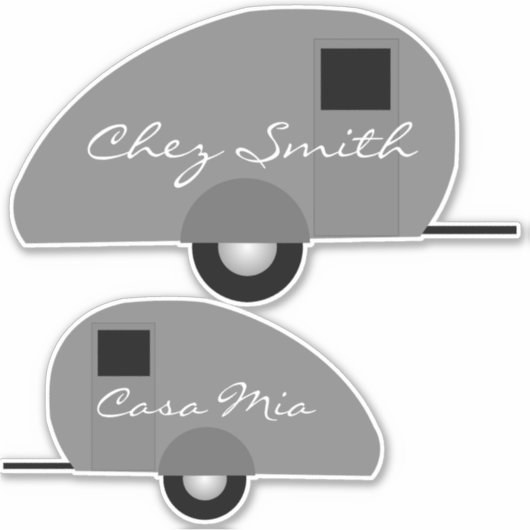 Tiny Teardrop Trailer Thunder_Cove Sticker (Voorkant)