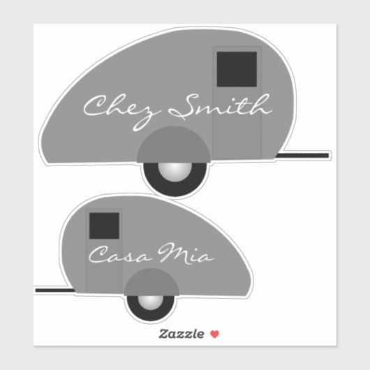 Tiny Teardrop Trailer Thunder_Cove Sticker (Vel)