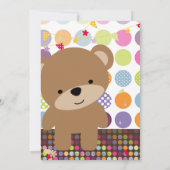 Tiny Teddy Bear Persoonlijke Partij Kaart (Achterkant)