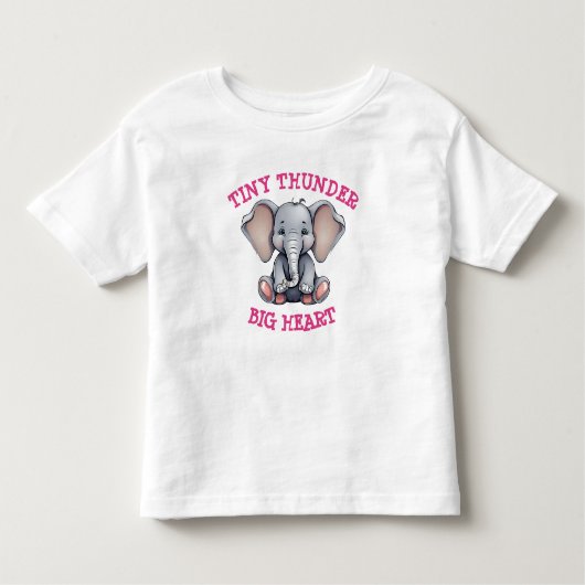 Tiny Thunder, groot hart peuter Tshirt (Voorkant)