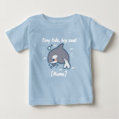 Tiny Tide Whale T-shirt – Custom Name (Voorkant)