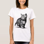 Tiny Tiger - Whiskered Wonder Illustration T-shirt (Voorkant)
