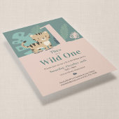 Tiny Tiger Wild One Eerste Verjaardag Kaart