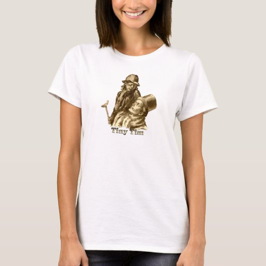 Tiny Tim en Bob Cratchit in A Christmas Carol T-shirt (Voorkant)