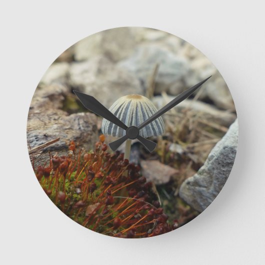 Tiny Toadstool Ronde Klok (Voorkant)