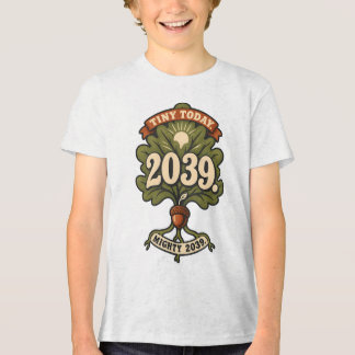 Tiny Today Mighty Future Klas van 2039 Tri-Blend Shirt