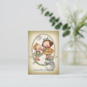 Tiny Toddlers Mini Briefkaart-kaart Visitekaartje (Staand voorkant)