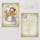 Tiny Toddlers Mini Briefkaart-kaart Visitekaartje (Voorkant / Achterkant)