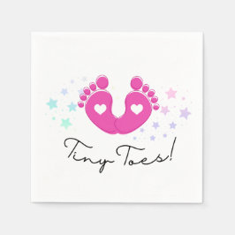 Tiny Toes Baby shower Servet