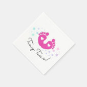 Tiny Toes Baby shower Servet (Hoek)