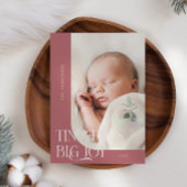 Tiny Toes Big Joy Pink Foto Aankondiging Geboorte