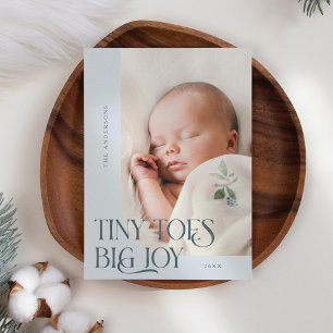 Tiny Toes Big Joy Slate Fotoaankondiging Aankondiging