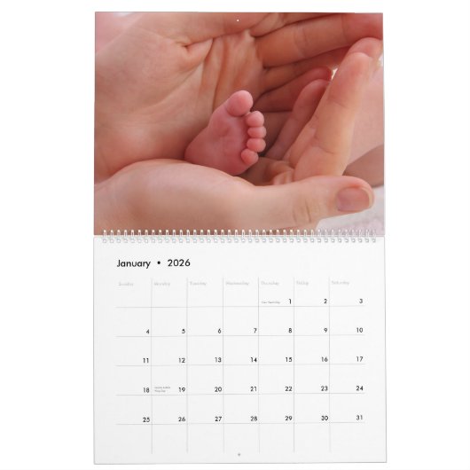 Tiny Toes Calendar Kalender (Jan 2026)