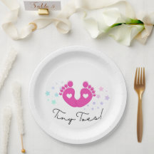 Tiny Toes Roze Baby Shower