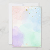 Tiny Toes Stippen Baby Shower Luxe Pastel  Kaart (Achterkant)