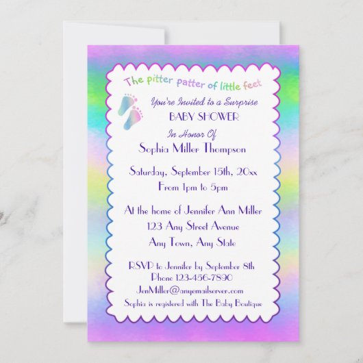 Tiny Tootsies Kaart (Voorkant)