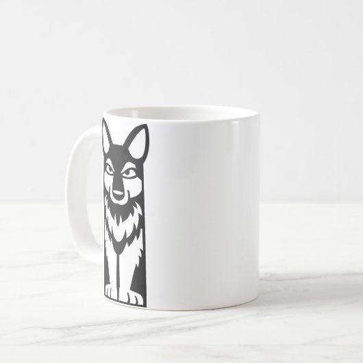 Tiny Totem - Wolf - Mok (Voorkant links)