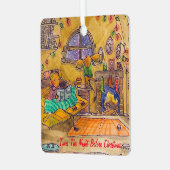 Tiny Town "Het was de nacht voor Kerstmis" Metalen Ornament (Voorkant links)