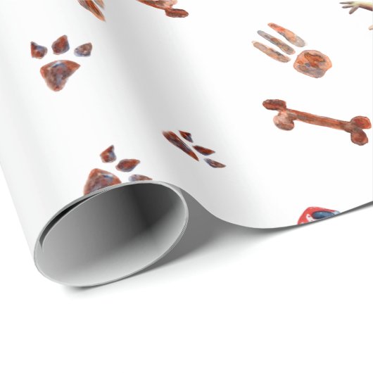 Tiny Tracks Waterverf Baby Dinosaurus Wrapping Pap Cadeaupapier (Rol Hoek)