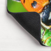 Tiny Traveler: Ladybug on a Leaf Muismat (Hoek)