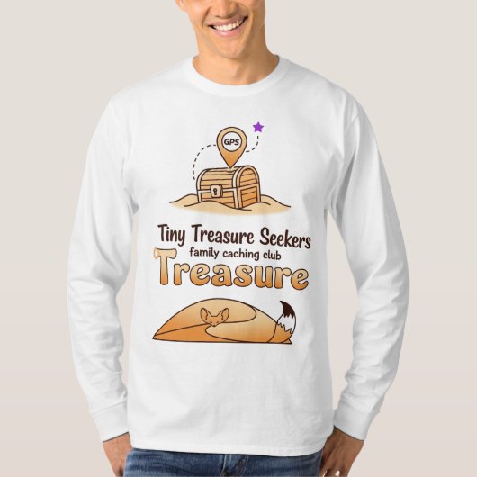 Tiny Treasure Seekers - Family Caching Club T-shirt (Voorkant)