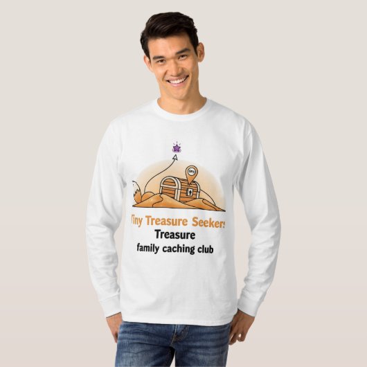 Tiny Treasure Seekers - Geocaching Treasure voor g T-shirt (Voorkant volledig)