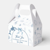 Tiny Treasures Ocean Baby shower Bedankdoosjes (Voorkant Zijde)