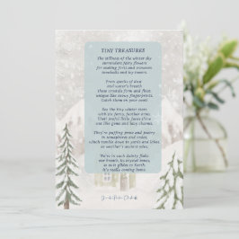 Tiny Treasures w/sneeuwskool Bedankkaart