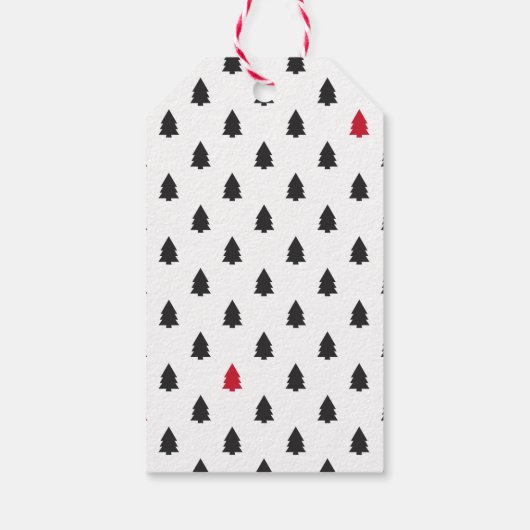 Tiny Trees Holiday Gift Labels Cadeaulabel (Achterkant)