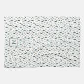 Tiny Trees Monogrammed Kerstmis Theedoek (Horizontaal)