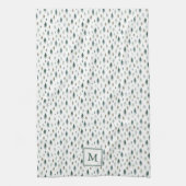 Tiny Trees Monogrammed Kerstmis Theedoek (Verticaal)