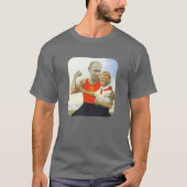 Tiny Trump & Papa Poetin Politiek Satire T-shirt (Voorkant)