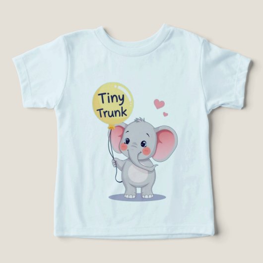 Tiny Trunk Cartoon Elephant (Design voorkant)