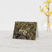 Tiny Turtle - Blank Wenskaart Kaart (Gele Bloem)