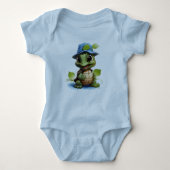 Tiny Turtle vraagt zich af: Baby Turtle Romper (Voorkant)